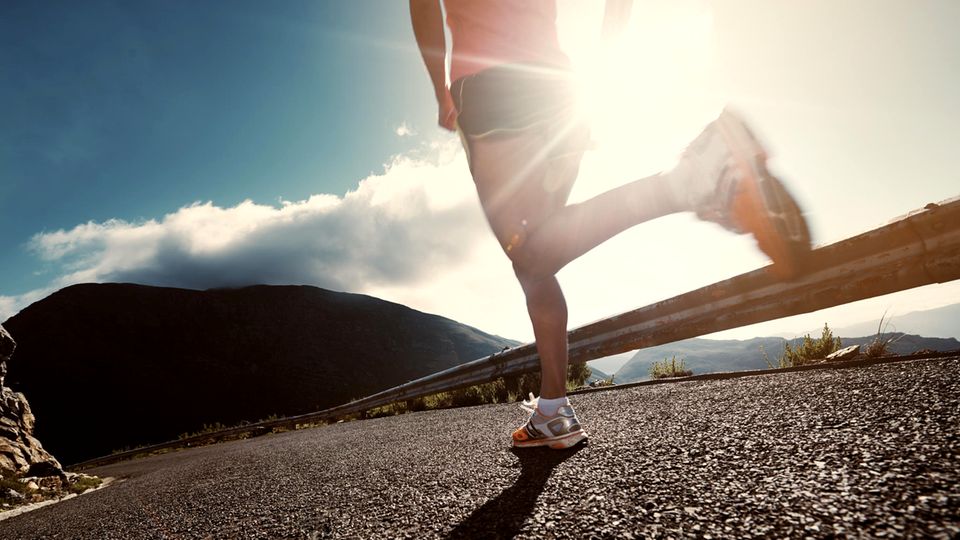 Sport: running in the sunset