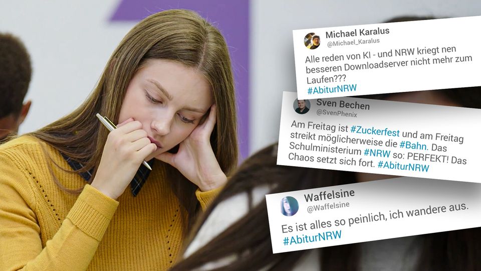 "So embarrassing, I'm emigrating": The best Twitter reactions to the postponed Abitur exams in NRW