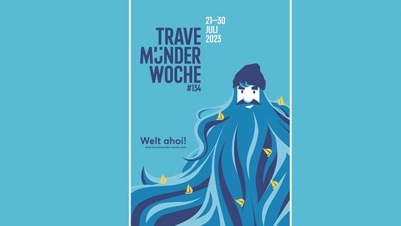 A poster for Travemünde Week 2023. © Lübeck and Travemünde Marketing GmbH 