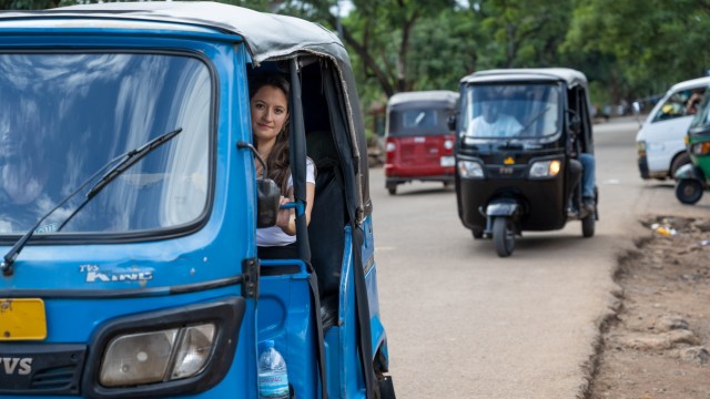 Assignment in Africa: Whether on the way to work or to do the weekly shopping at the market: the most common means of transport for Simona Erdt-Obewhere was the tuk-tuk.