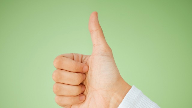 Emoji: Thumbs up - this hand sign is actually pretty clear.  Does that also apply in the digital world?
