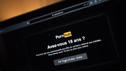 Pornhub porn site.  (ROMAIN LONGIERAS / HANS LUCAS / AFP)