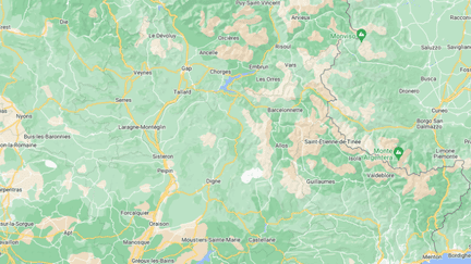The town of Vernet, in the Alpes-de-Hautes-Provence.  (SNAZZY MAPS / GOOGLE MAPS)