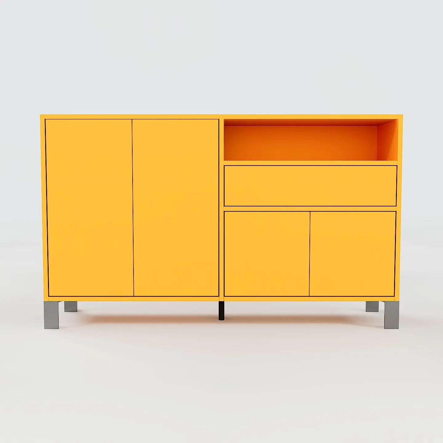 Modern Yellow Dresser 