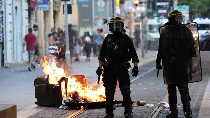 Members of the police in Marseille (Bouches-du-Rhône), July 1, 2023. (CLEMENT MAHOUDEAU / AFP)