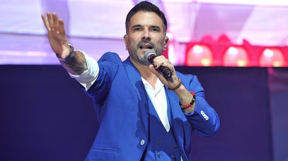 The hit night of the year.  Singer Marc Terenzi of Team 5ünf Team Five during a performance as part of the Schlager Night of the Year on October 15th, 2022 in the Hanns-Martin-Schleyer-Halle, Stuttgart.  20221...