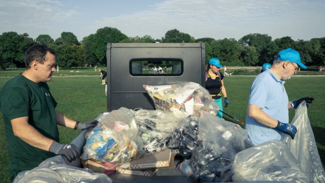 Collection campaign: In the Corona year 2021, 260 tons of rubbish came together in the English Garden.