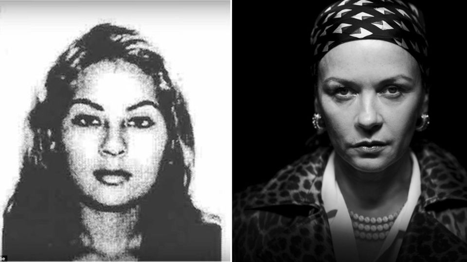 As a young woman, Griselda Blanco was very attractive.  Next to it: Catherine Zeta-Jones as the drug lord.