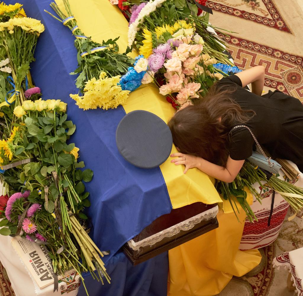 Trauerfeier für Andrij Pilschtschykows in Kiew