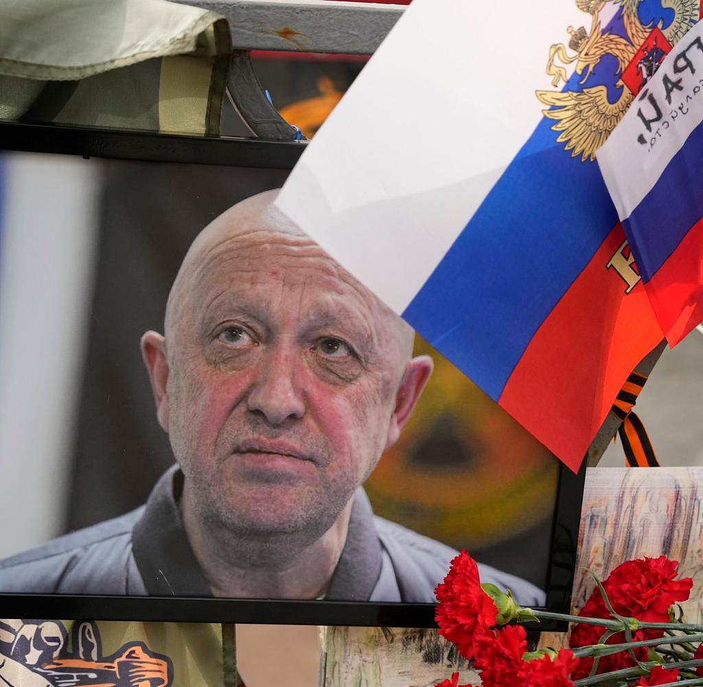 Gedenktafel zu Ehren Prigoschins in Moskau