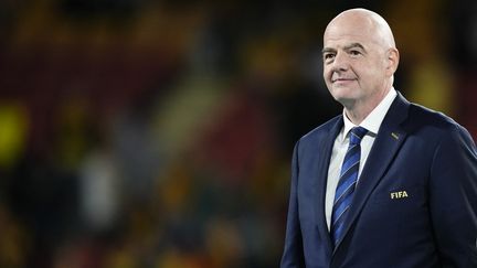 FIFA President Gianni Infantino on August 19, 2023 in Australia, during the Women's World Cup.  (JOSE BRETON / AFP)