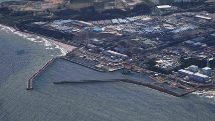 Aerial view of the nuclear power plant in Fukushima, Japan, on August 24, 2023. (TAKUYA MATSUMOTO / YOMIURI / AFP)