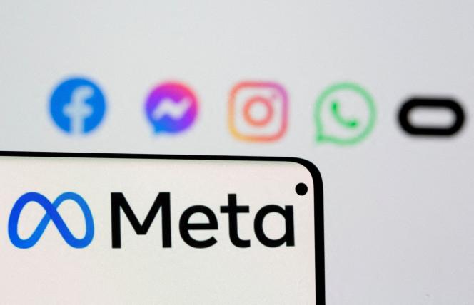 Logos du groupe Meta et ses réseaux sociaux. Le 28 octobre 2021.