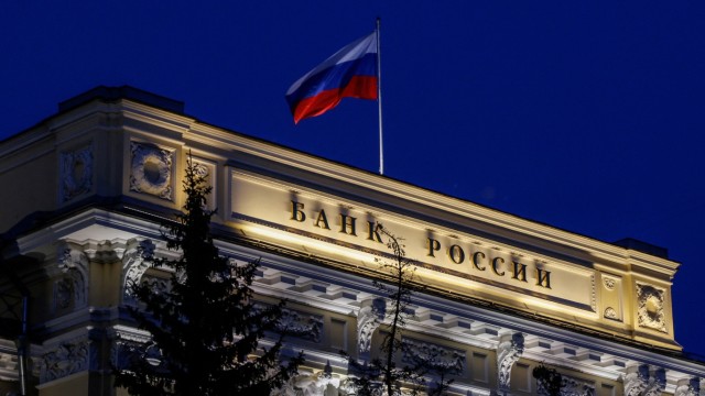 Russian Central Bank: "As long as the war goes on, things will only get worse for Russia, for the Russian economy and for the ruble", says a financial expert.  Pictured: The Russian central bank.