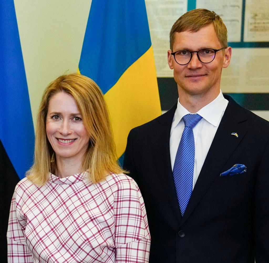 Kaja Kallas, Ministerpräsidentin Estlands, und ihr Ehemann, Arvo Hallik, ein Logistikunternehmer