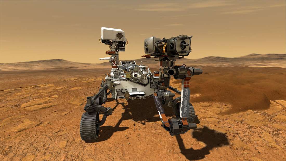 Mars rover Perservance (here an illustration by NASA) landed safely on Mars on February 18, 2021. 