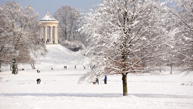 SZ series: Climate change - How Munich is changing: Munich in the snow, a sight that is becoming increasingly rare.  Winters have become significantly milder over the past 30 years.