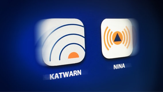 The logo of the KATWARN and NINA apps.  © NDR 