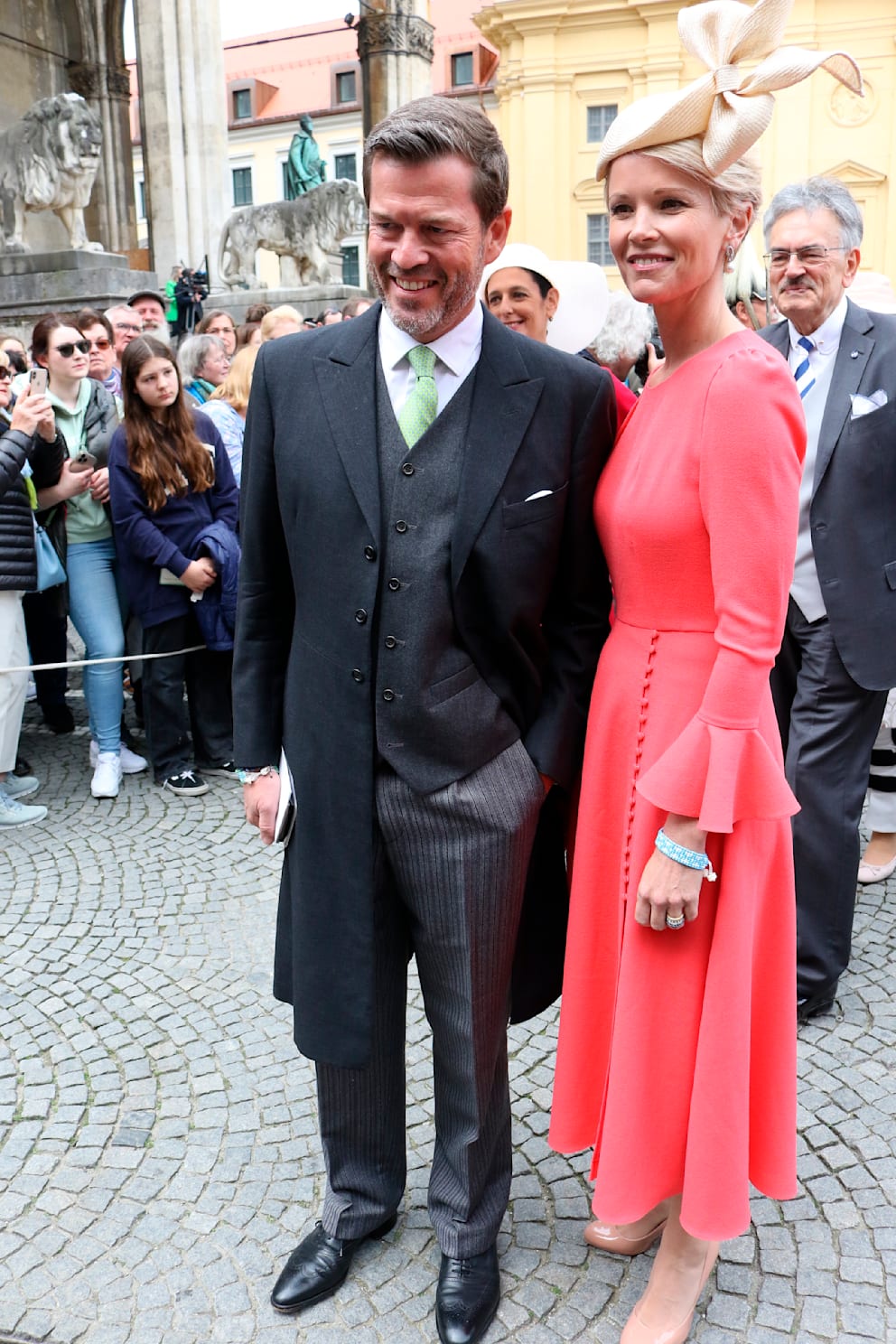 In May, Karl-Theodor zu Guttenberg and Stephanie were beaming at the wedding of Ludwig, Prince of Bavaria, celebrating their love