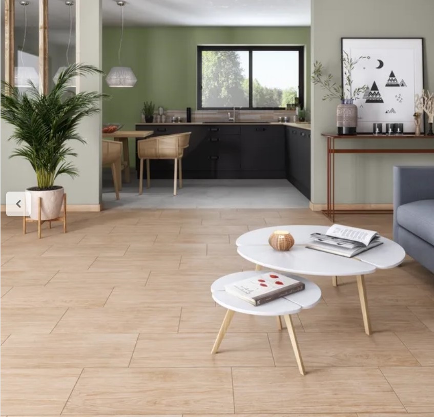 Beige Wood Effect Floor And Wall Tiles Remix Artens –