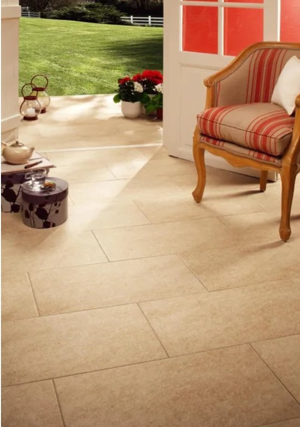 Beige Stone Effect Exterior Floor Tiles Stone Edge – 