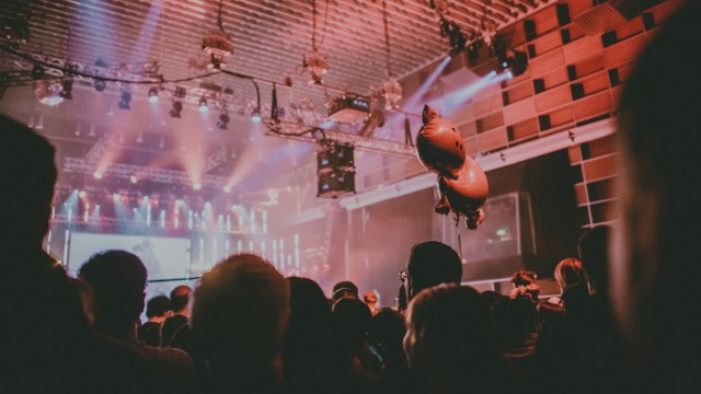 Bayerischer Rundfunk radio station: The BR studio building is also a place for concerts, like this one "Puls Festival" in 2018.