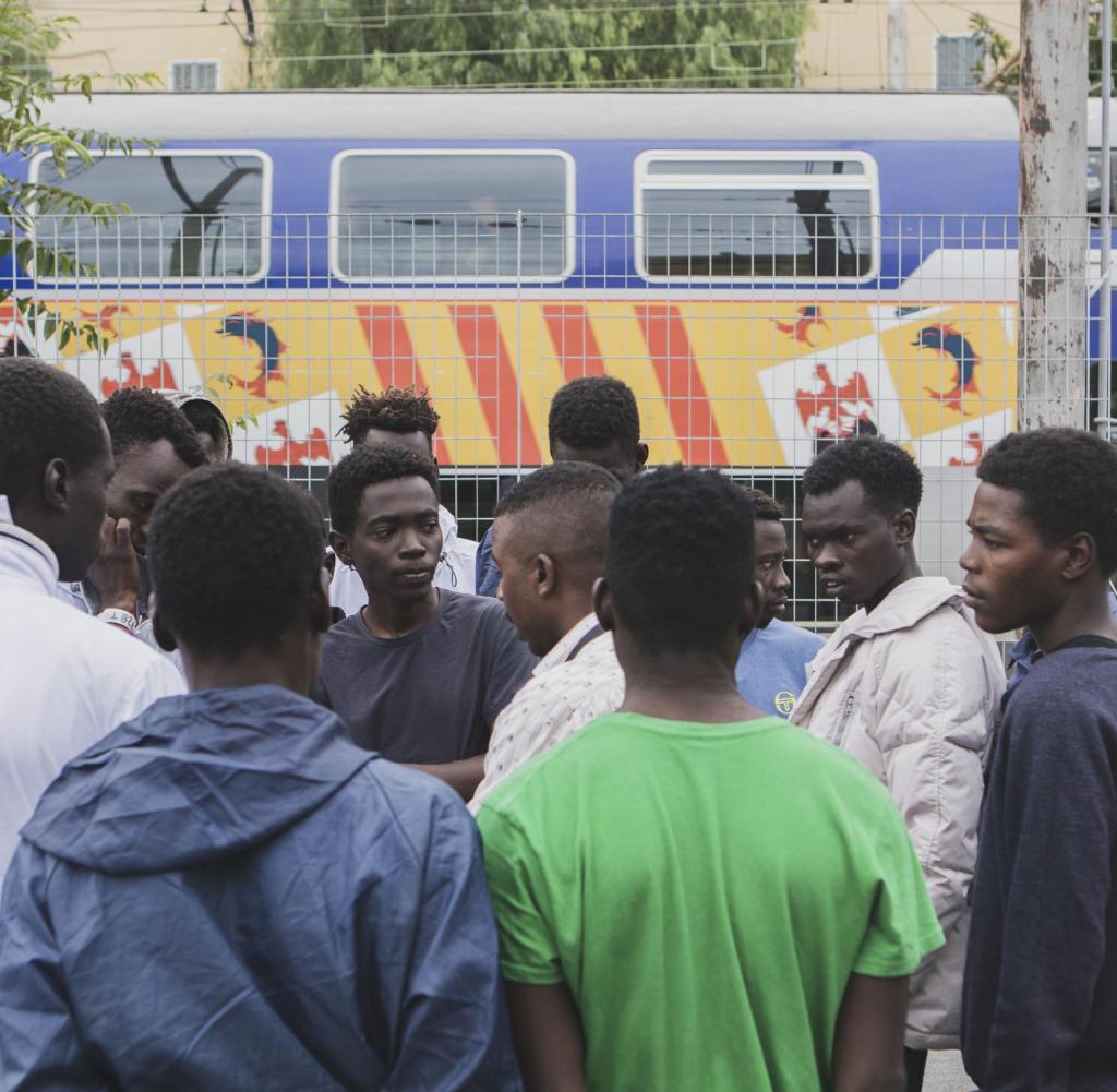 Rejected migrants in Ventimiglia, Italy