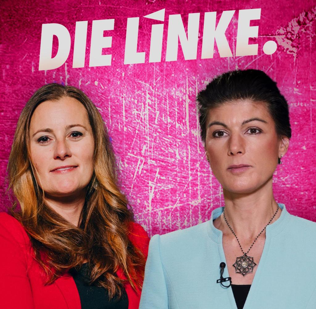 Left in a clinch: party leader Janine Wissler and MP Sahra Wagenknecht