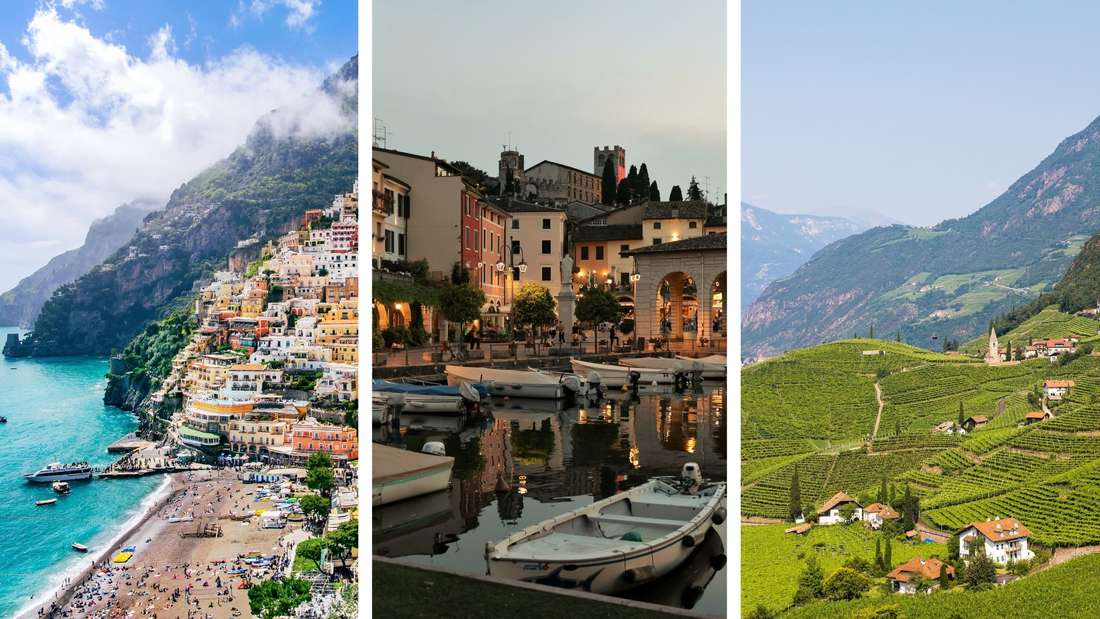 Sea, lake, mountains: Italy offers holiday destinations for almost every taste.