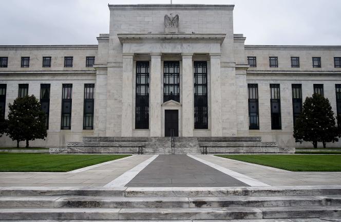 The US Federal Reserve building in Washington on June 17, 2020. 
