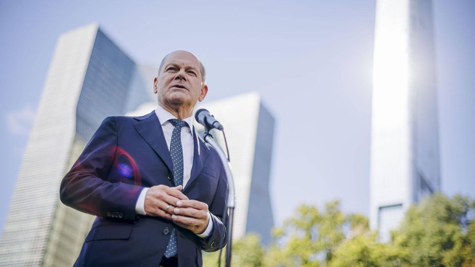 In New York before the UN General Assembly, Chancellor Olaf Scholz warned against a false peace in Ukraine