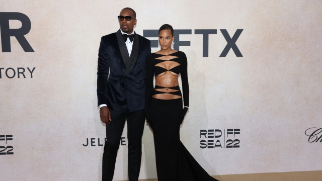 Basketball: Often on the red carpet: Serge Ibaka and his partner Cindy Bruna.