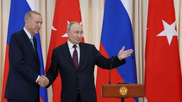 Meeting in Sochi: This time he achieved nothing: Turkish President Recep Tayyip Erdoğan visiting Russia's ruler Vladimir Putin in Sochi.