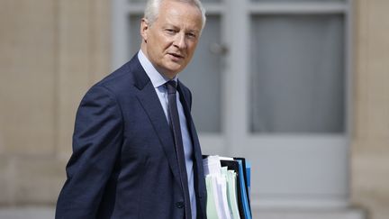 The Minister of the Economy, Bruno Le Maire, on August 30, 2023 in Paris.  (LUDOVIC MARIN / AFP)