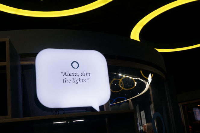 During the Amazon exhibition at CES in Las Vegas (United States), January 11, 2019.
