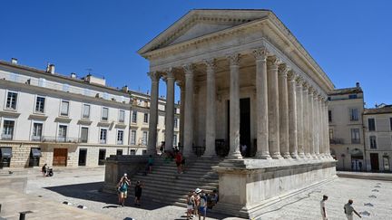 The Maison Carrée in Nîmes (Gard), August 1, 2022. (PASCAL GUYOT / AFP)