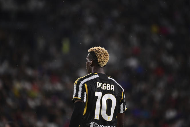 Paul Pogba, during a match against Bologna, in Turin, Italy, August 27, 2023.