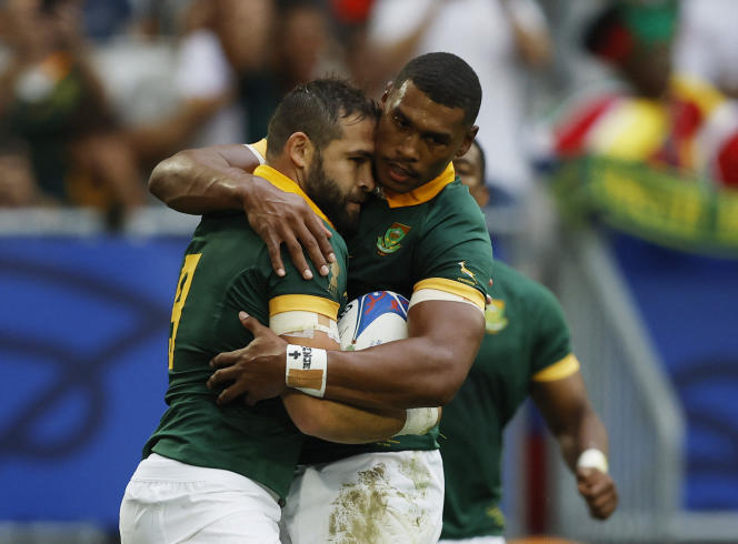 Scrum half Cobus Reinach scored three tries in South Africa's victory over Romania on Sunday September 17 in Bordeaux.