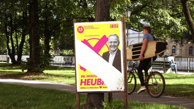 State election in Munich: This FDP poster also probably made someone angry.