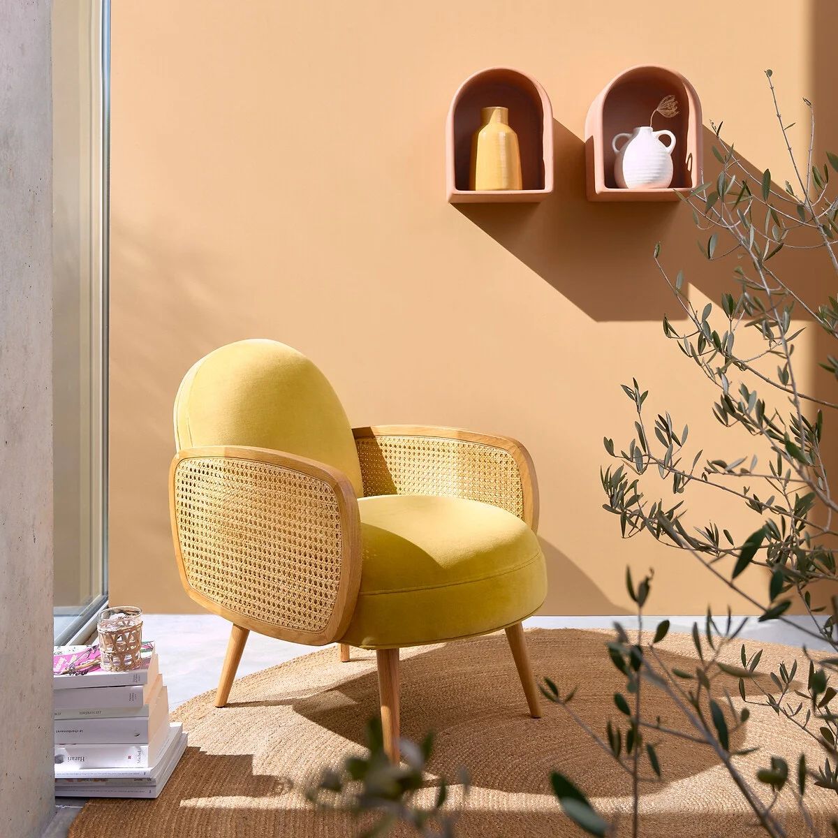  The Buisseau Armchair In Yellow Color