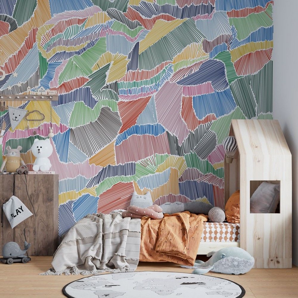   Panoramic Children's Wallpaper Hatching 