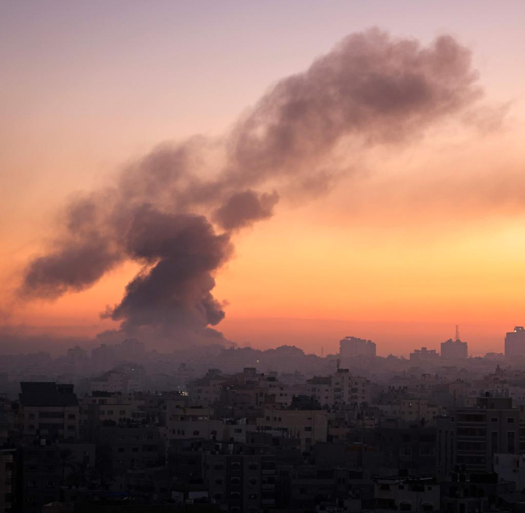 Rauchschwaden über Gazastadt