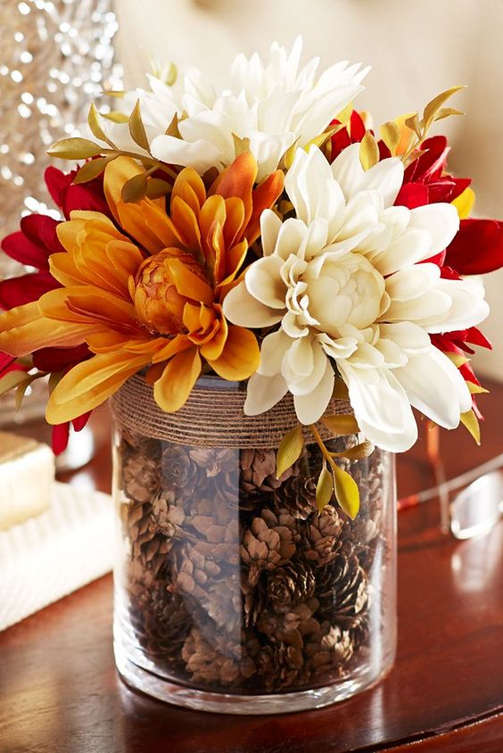 A Bouquet as a Rubi And Lib Table Centerpiece 