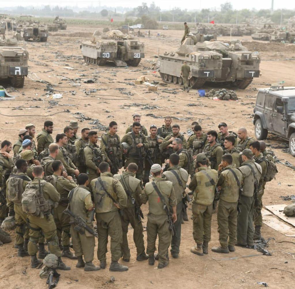 Photo of the Israeli ground offensive in the Gaza Strip