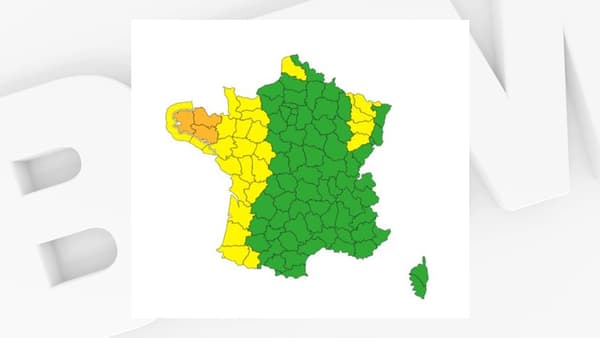 Météo France vigilance map for Wednesday October 1, published on Tuesday October 31 at 10 a.m.