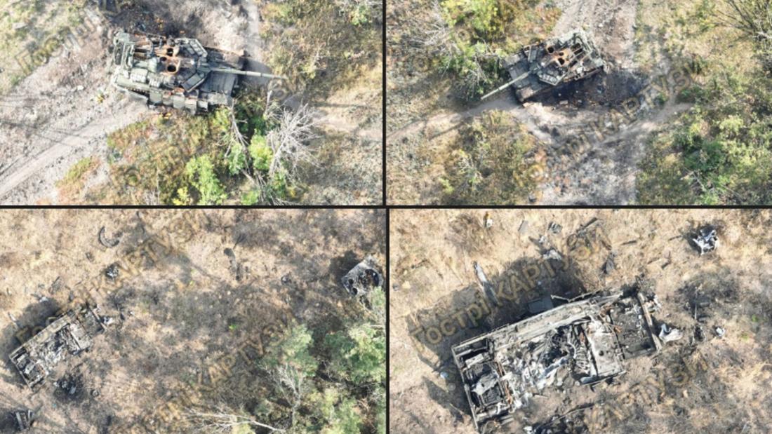 The Telegram channel “Peaky Blinders” (original: Гострі Картузи) published photos of the allegedly destroyed tanks.