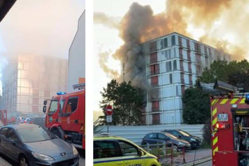 The Pépinières building located in Rouen (Seine-Maritime) fell prey to flames on Saturday September 30, 2023, around 6 p.m.