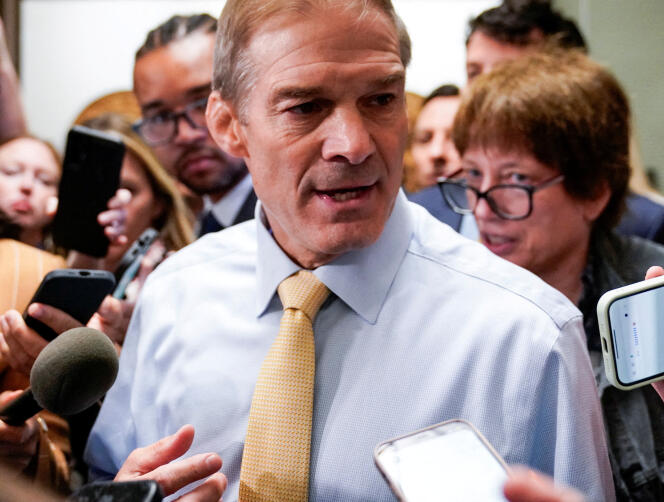 Jim Jordan, chairman of the Judiciary Committee and elected Republican from Ohio to the House of Representatives, in Washington, October 13, 2023.