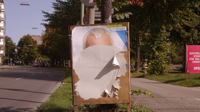 State election in Munich: Things were even worse in the last election, according to the CSU.  But posters are also being torn or destroyed in this election campaign.