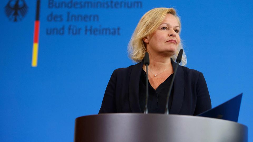 Federal Minister of the Interior Nancy Faeser (SPD)